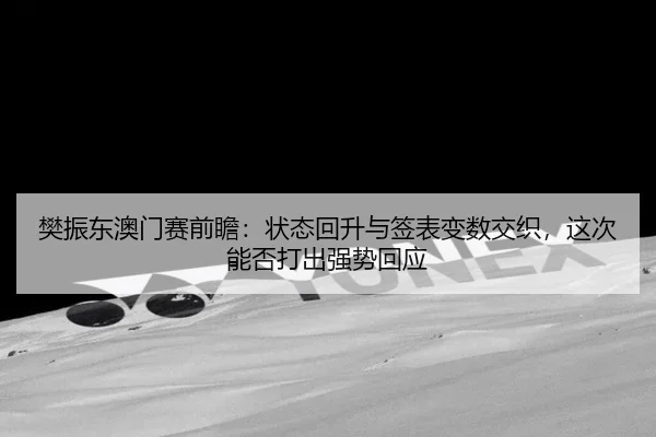 樊振东澳门赛前瞻：状态回升与签表变数交织，这次能否打出强势回应